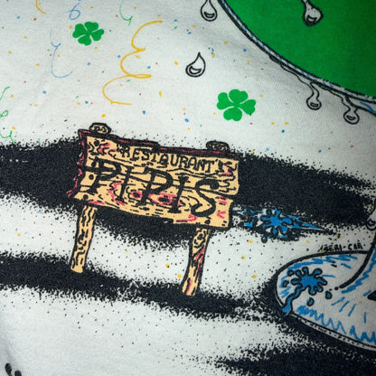 Margarita Elves VTG T Shirt Drinking Alcohol Smurfs Funny Graphic Pipis Lucky