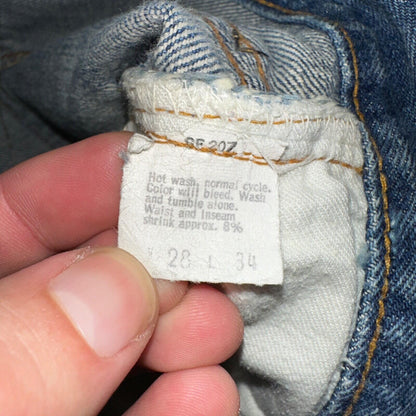 Levis 501 VTG 70s SS Redline Selvedge Jeans XX Altered Skinny Capri Act 27x25