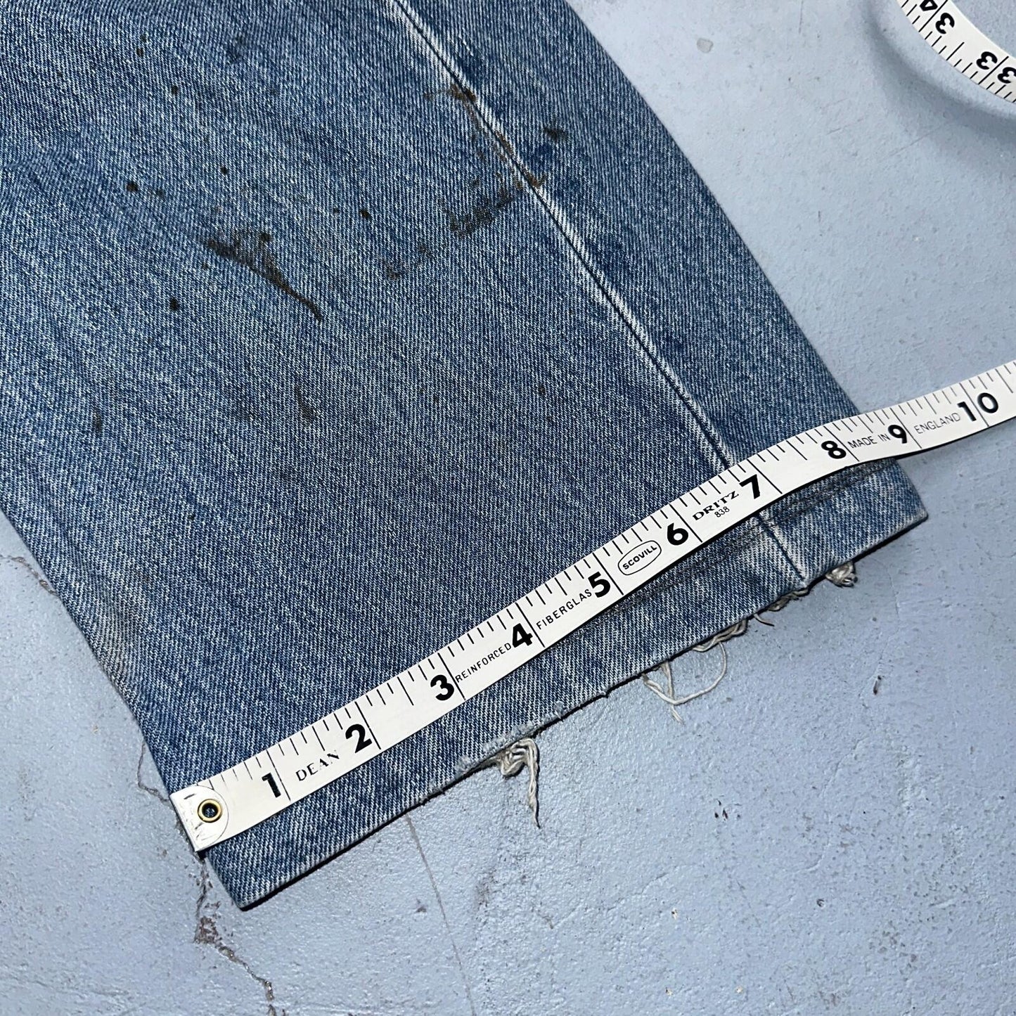 Levis 501 Vintage 90s Europe Straight Leg Jeans Blue Light Wash 36x36 Act 34x29