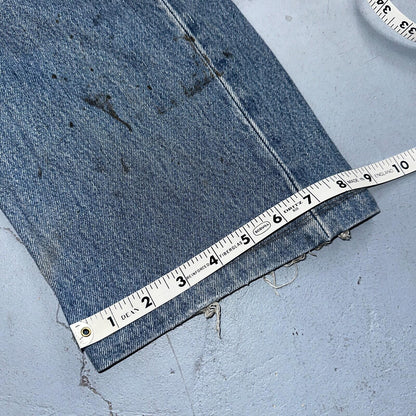 Levis 501 Vintage 90s Europe Straight Leg Jeans Blue Light Wash 36x36 Act 34x29