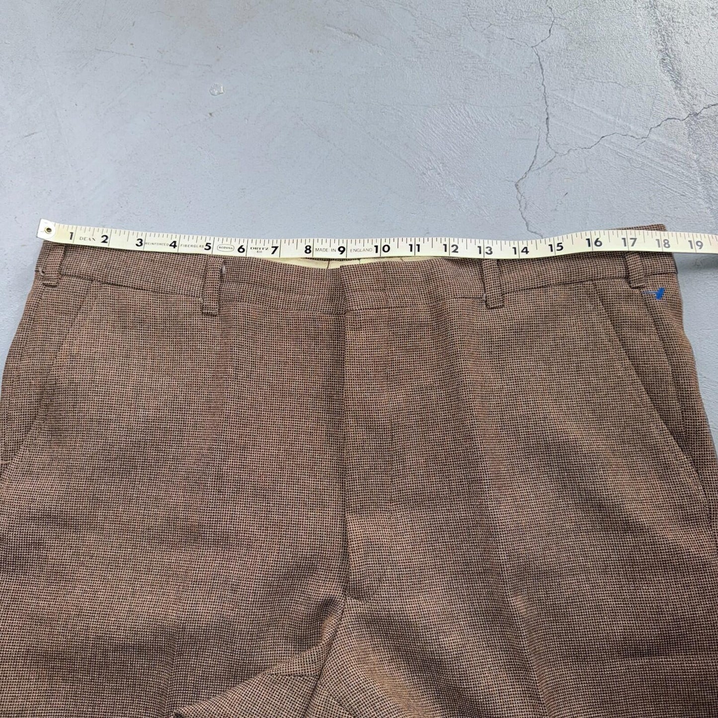 VTG Mens 3 PC Suit 40 Jacket Coat Pants Vest Plaid Rockabilly 70s 1970s Brown