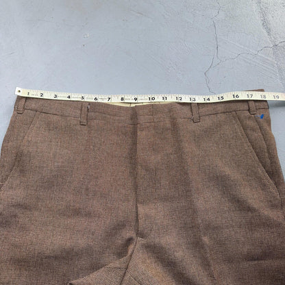 VTG Mens 3 PC Suit 40 Jacket Coat Pants Vest Plaid Rockabilly 70s 1970s Brown