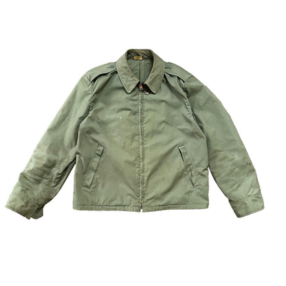 VTG 1960s AG-274 Military Green Water Repellent Jacket 42R Gabardine Rockabilly
