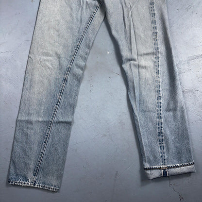 Levis 501 Vintage 80s Redline Selvedge USA XX Jeans Light Wash 30x38 Act 28x33
