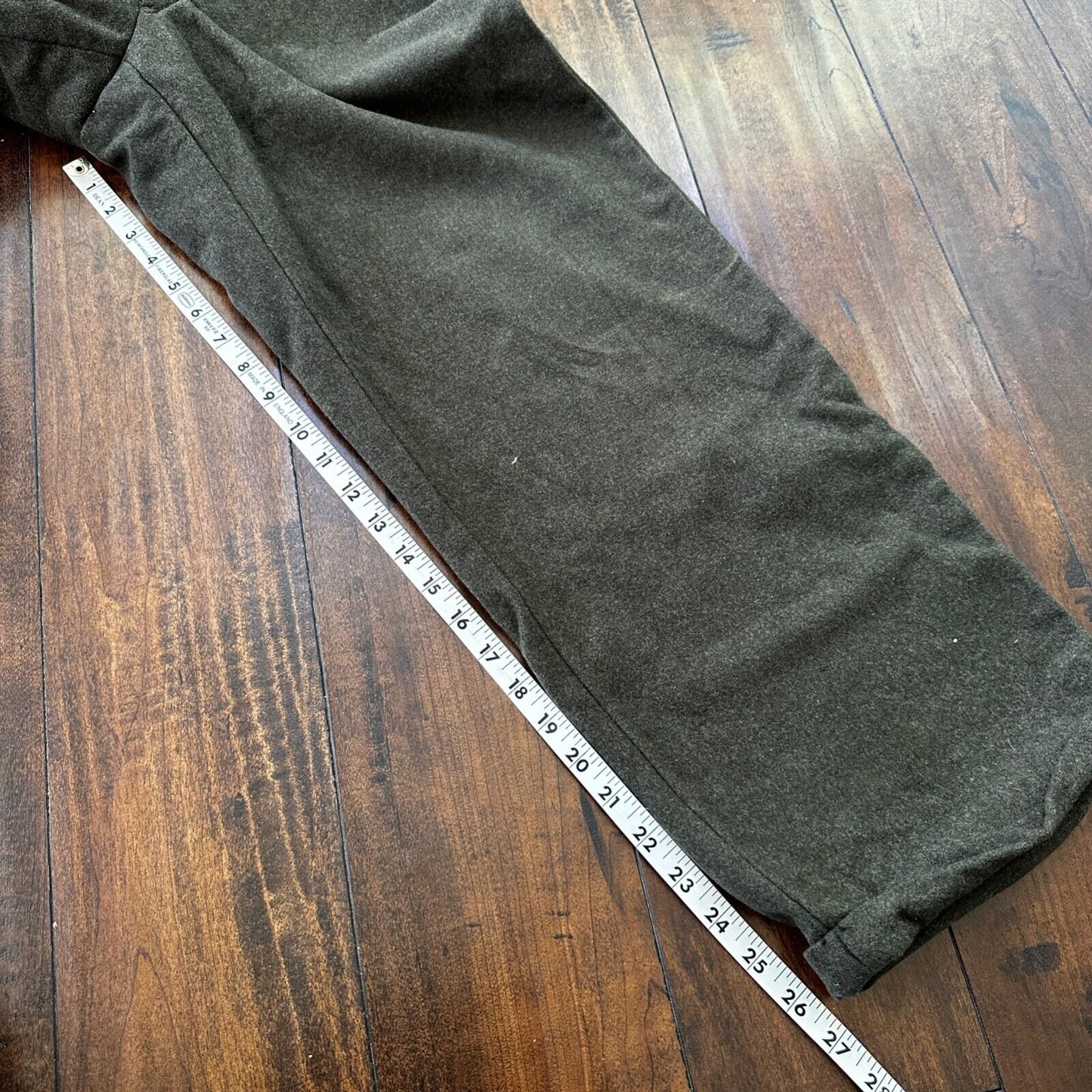 WWII Wool US Army Trousers Pants 25x26 Military 1940s 40s Slacks OG HBT Pockets