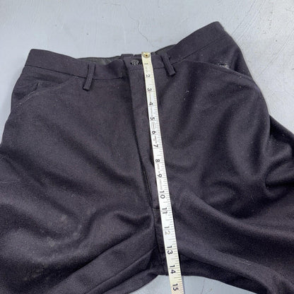 VTG 40s WWII US Naval Clothing Factory Wool Sailor Pants Navy 30L Bell Bottoms