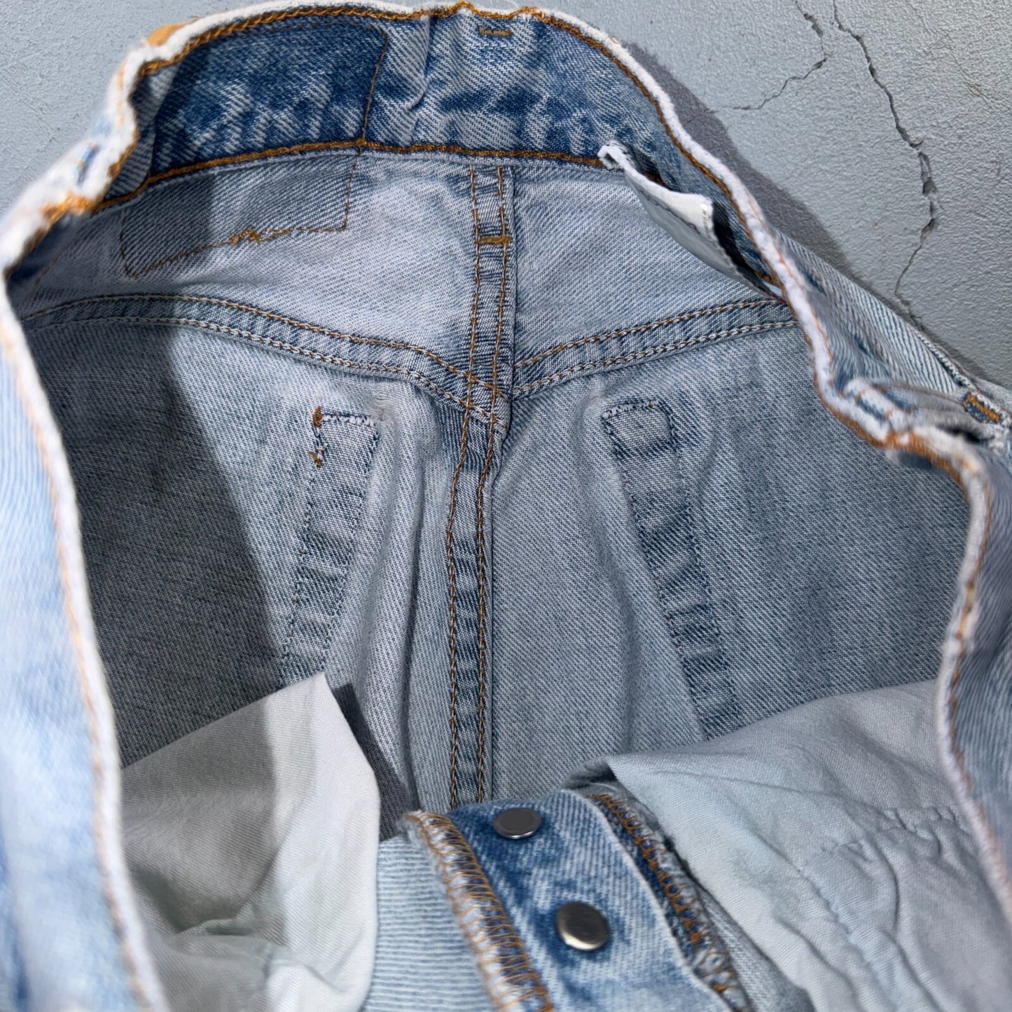Levis 501 Vintage 90s USA XX Straight Leg Jeans Blue Light Wash Womens Act 27x31