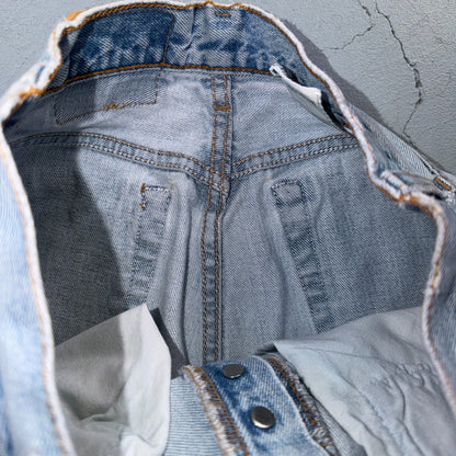 Levis 501 Vintage 90s USA XX Straight Leg Jeans Blue Light Wash Womens Act 27x31
