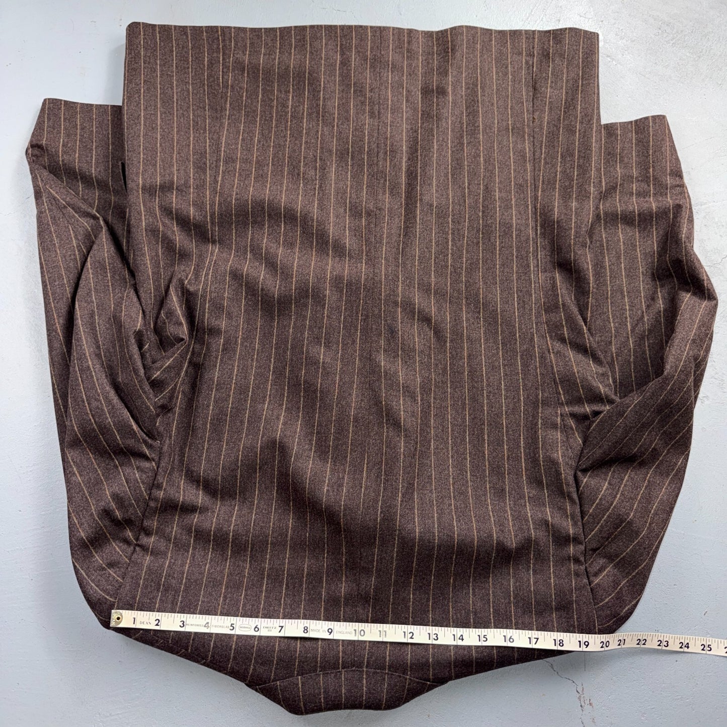 VTG Mens 2 PC Suit 56 Jacket Coat Pants Double Breasted Wool Italy 90s Luciano