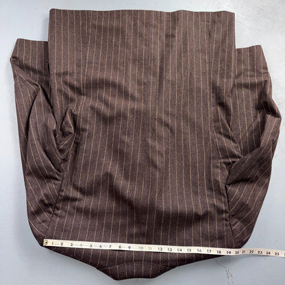 VTG Mens 2 PC Suit 56 Jacket Coat Pants Double Breasted Wool Italy 90s Luciano