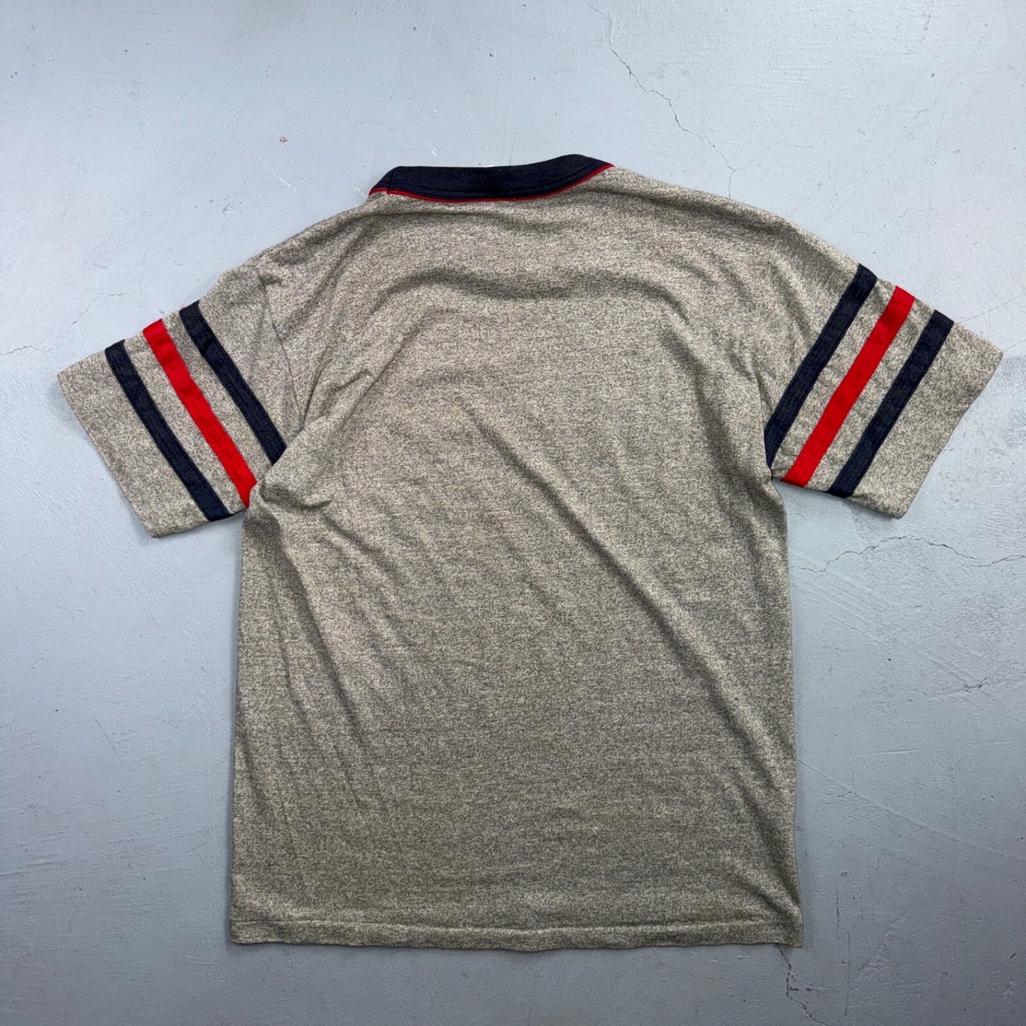 Vintage 80s Disney Casuals Marathon Mickey Mouse Ringer T Shirt Large Stripes