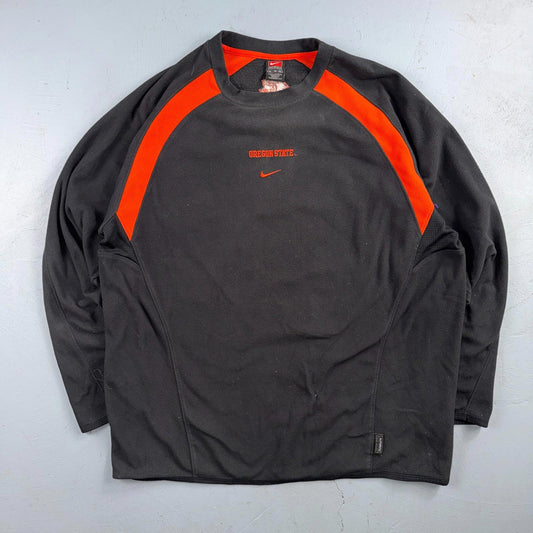 Nike VTG Authentic Team Apparel Oregon State OSU Pullover Center Swoosh XL RARE