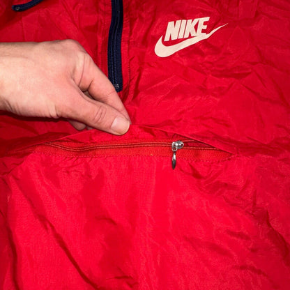 Nike 1980s Blue Tag Vintage Jacket Nylon 70s Windbreaker Running Front Youth XL