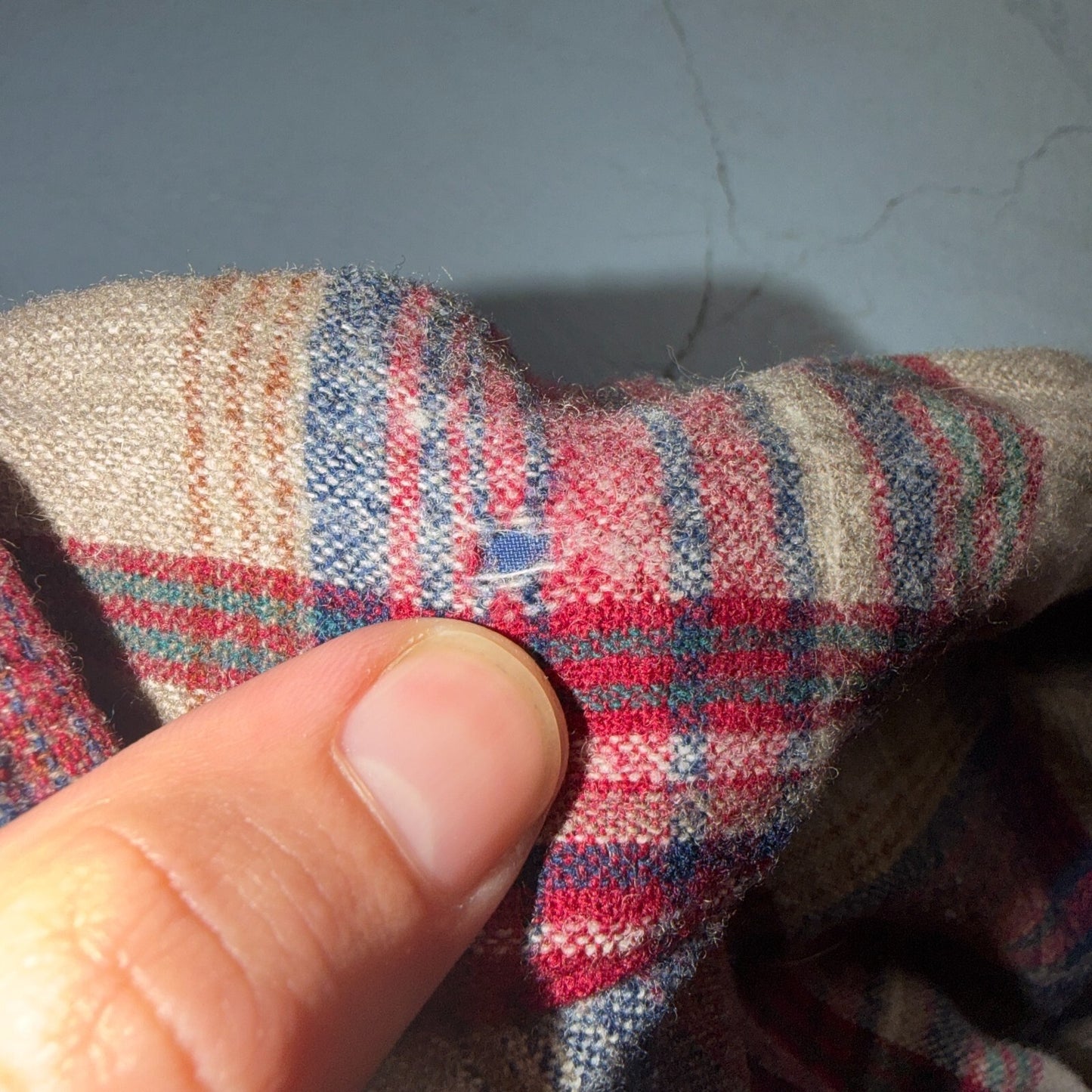VTG 90s Pendleton Wool Flannel Shirt Jacket Gray Red Plaid USA Made L Rockabilly