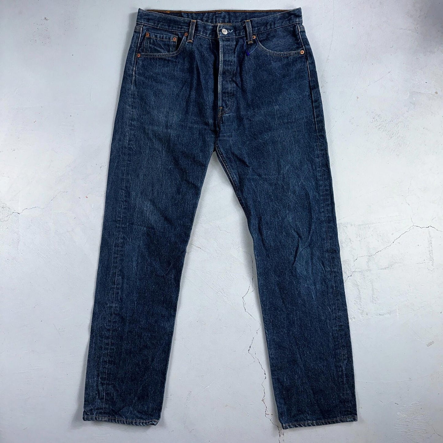 Levis 501 Vintage 90s USA XX Straight Leg Jeans Blue Dark Wash 36x36 Act 34x32