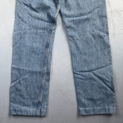 Levis 501 Vintage 90s USA XX Straight Leg Jeans Blue Light Wash 29x36 Act 27x28