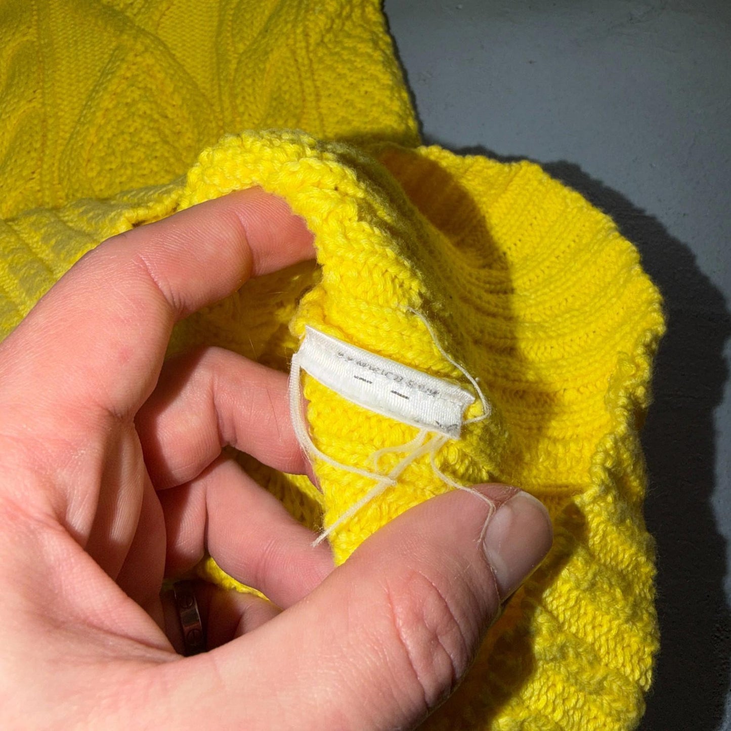 Polo Ralph Lauren Cable Knit Crew Neck Cotton Sweater Women’s XS Yellow