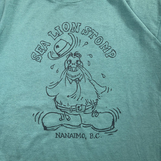 Sea Line Stomp 90s VTG T Shirt Nanaimo Canada Funny Cute Animal Graphic Cowboy