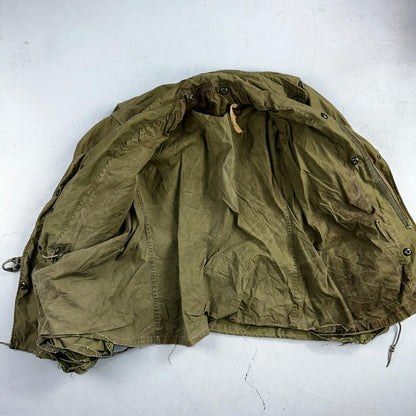 VTG US ARMY M-65 Field Jacket Coat Cold Weather Mans OG-107 Vietnam 70s Medium