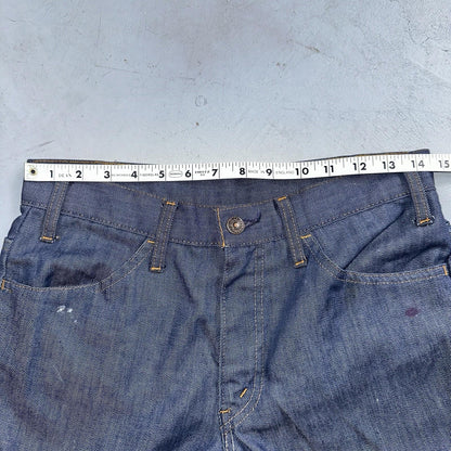 Levis 684 Orange Tab VTG Big Bell Dark Wash Bell Bottom Flare Jeans Sz 29x32