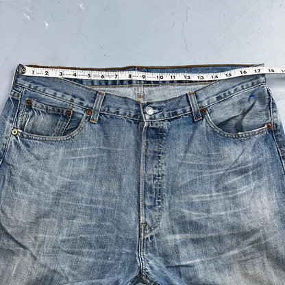 Levis 501 Vintage Y2K XX Straight Leg Jeans Blue Light Wash 36x36 Act 35x34
