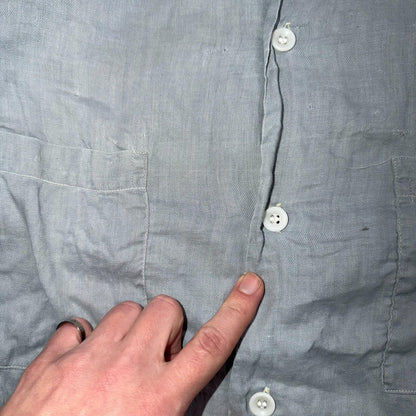 VTG 1950s Hallcrest Sportswear Button Shirt Rockabilly 50s Faded Stained Rare