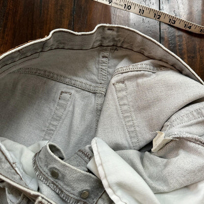 VTG USA Levis 501 Button Fly 90s Tag Jeans 80s 34x30 Act 31x28 Grey Faded White
