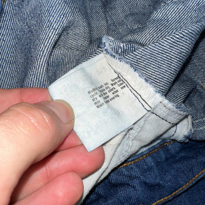 Levis 505 Vintage 80s 20505-0217 Orange Tab Dark 501 Jeans 36x34 USA 1980s