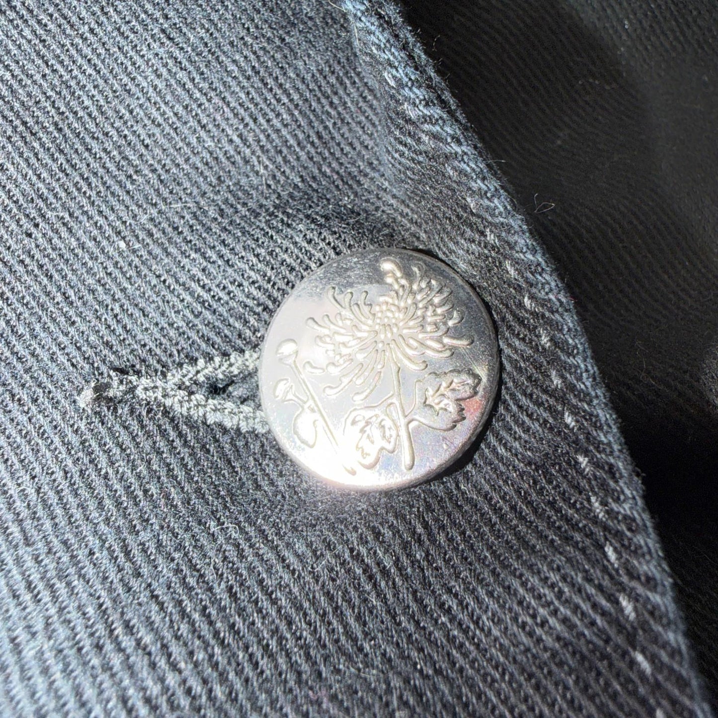 Levis VTG Y2K Silver Tab Denim Jean Jacket Floral Buttons Western Blazer Cowgirl