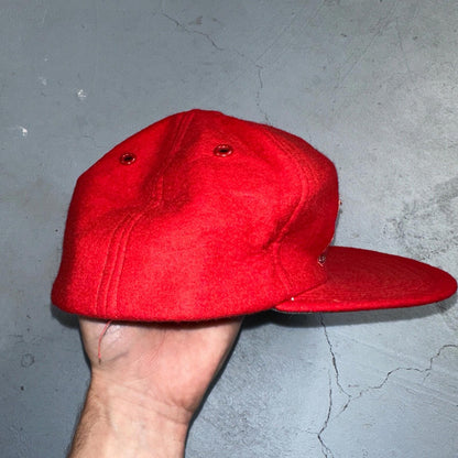 Caveman Camper Oregon VTG Hat Cap Snapback Grant Pass Very Rare Wool 1960s 60s