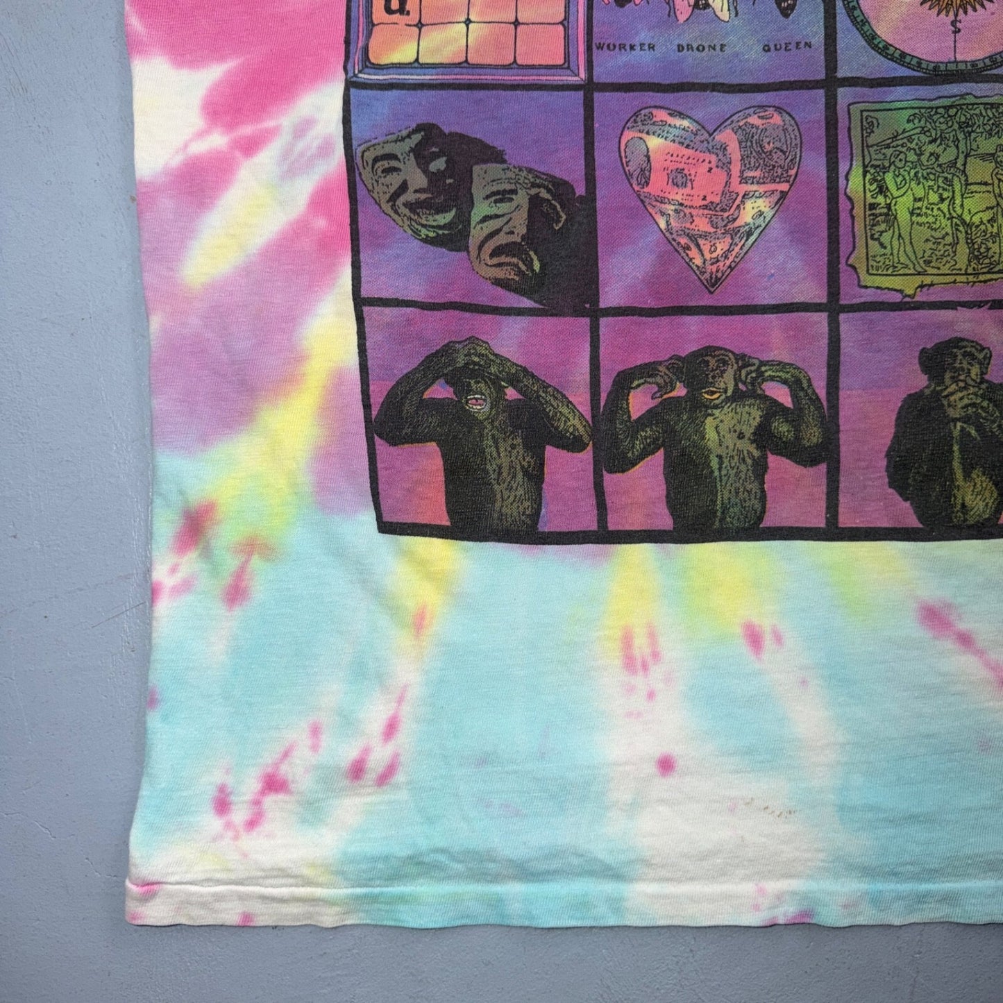 Rush Counterparts 1994 Original VTG T Shirt Music Rock Concert Tour 94 Tye Dye