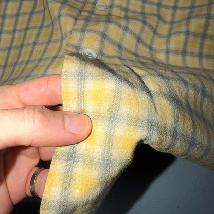Pendleton VTG 1960s Loop Collar Board Shirt Wool Plaid Flannel Shirt Checker