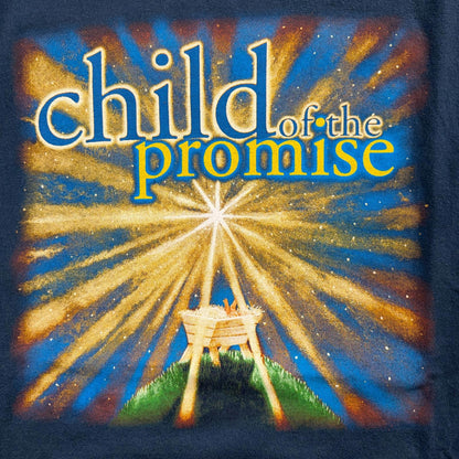 Jesus Christ Child of Promise VTG T Shirt 90s Y2K USA Born Cross Catholic Murina