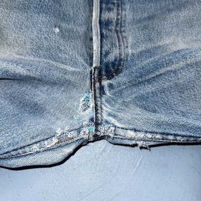 Levis 501 Vintage 90s USA XX Straight Leg Jeans Blue Light Wash 40x36 Act 36x31