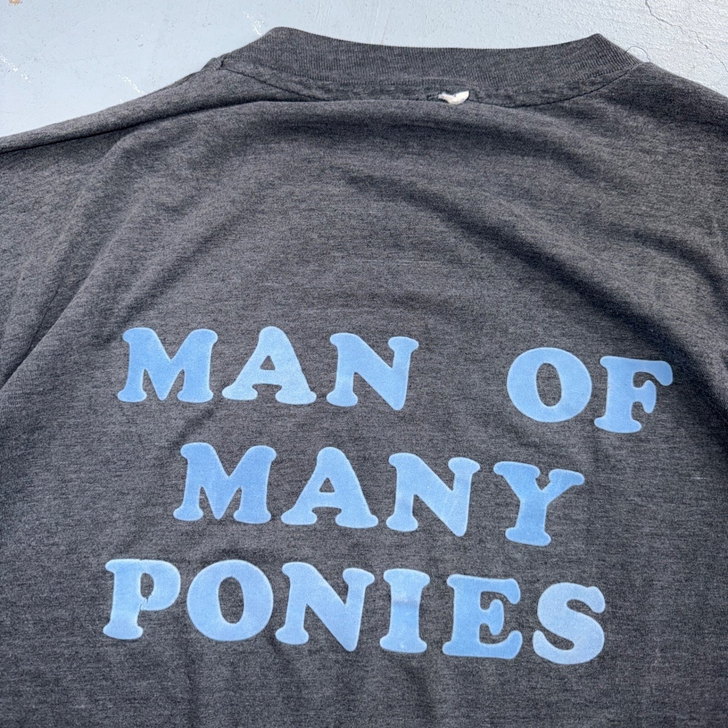 Many Ponies Chief Horses VTG T Shirt 80s 1980s Graphic Single Stitch Animals