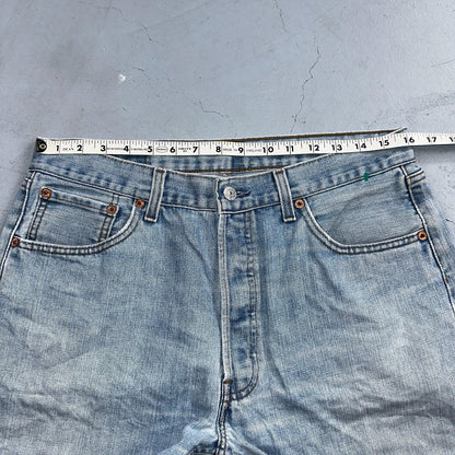 Levis 501 Vintage Y2K XX Straight Leg Jeans Blue Light Wash 34x34 Act 32x31