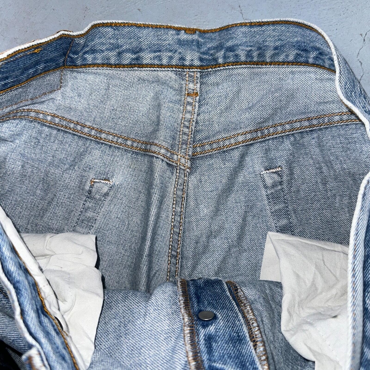 Levis 501 Vintage 90s Mex XX Straight Leg Jeans Blue Light Wash 36x30 Act 35x25