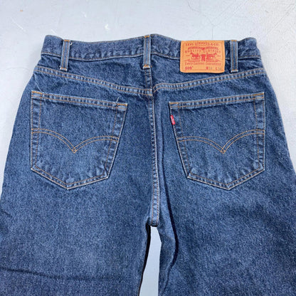 Levis 505 Vintage 90s Red Tab Straight Blue Jeans Med Was 34x34 Act 32x33