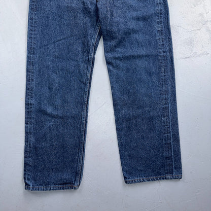 Levis 501 Vintage 80s USA XX Straight Leg Jeans Blue Dark Wash 36x30 Act 33x26