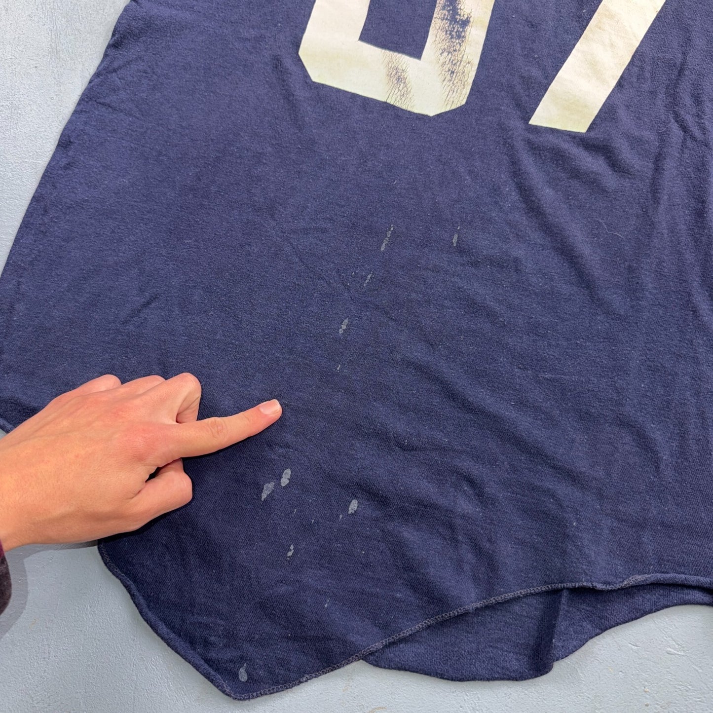 67 Jersey Number VTG T Shirt Russell Athletic 1950s 1960s Rockabilly True Sports
