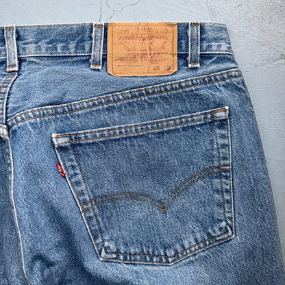 Levis 501 Vintage 80s USA XX Straight Leg Jeans Blue Light Wash 40x33 Act 38x29