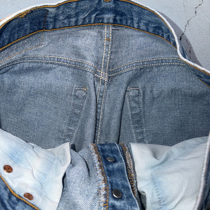 Levis 501 Vintage 90s USA XX Straight Leg Jeans Blue Light Wash 34x33 Act 31x29