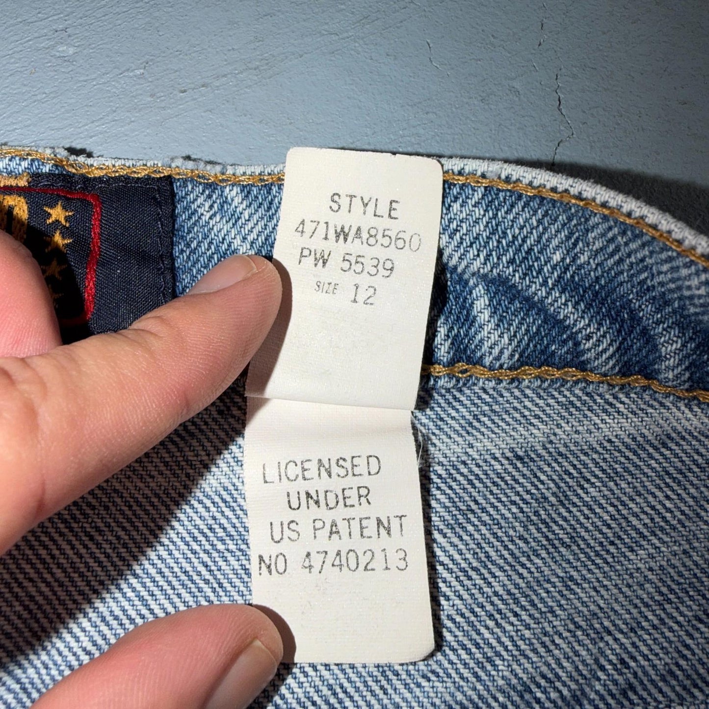 Vintage Y2K Faded Glory Jeans Womens 12 Light Blue Classic Fit USA 29x29 Skinny