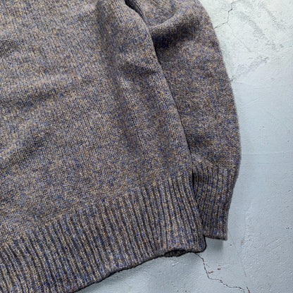 Eddie Bauer VTG Wool Sweater Women's Medium Blue Knit Round Neck Pullover