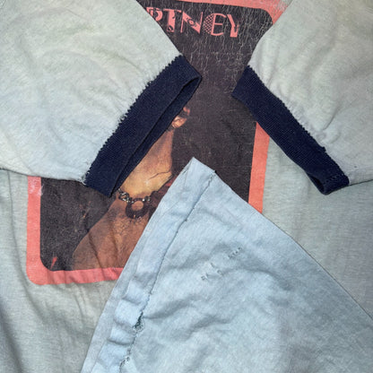 Vintage 1975 Paul Mcartney The Beatles Thrashed T Shirt 70s Photograph Art Band