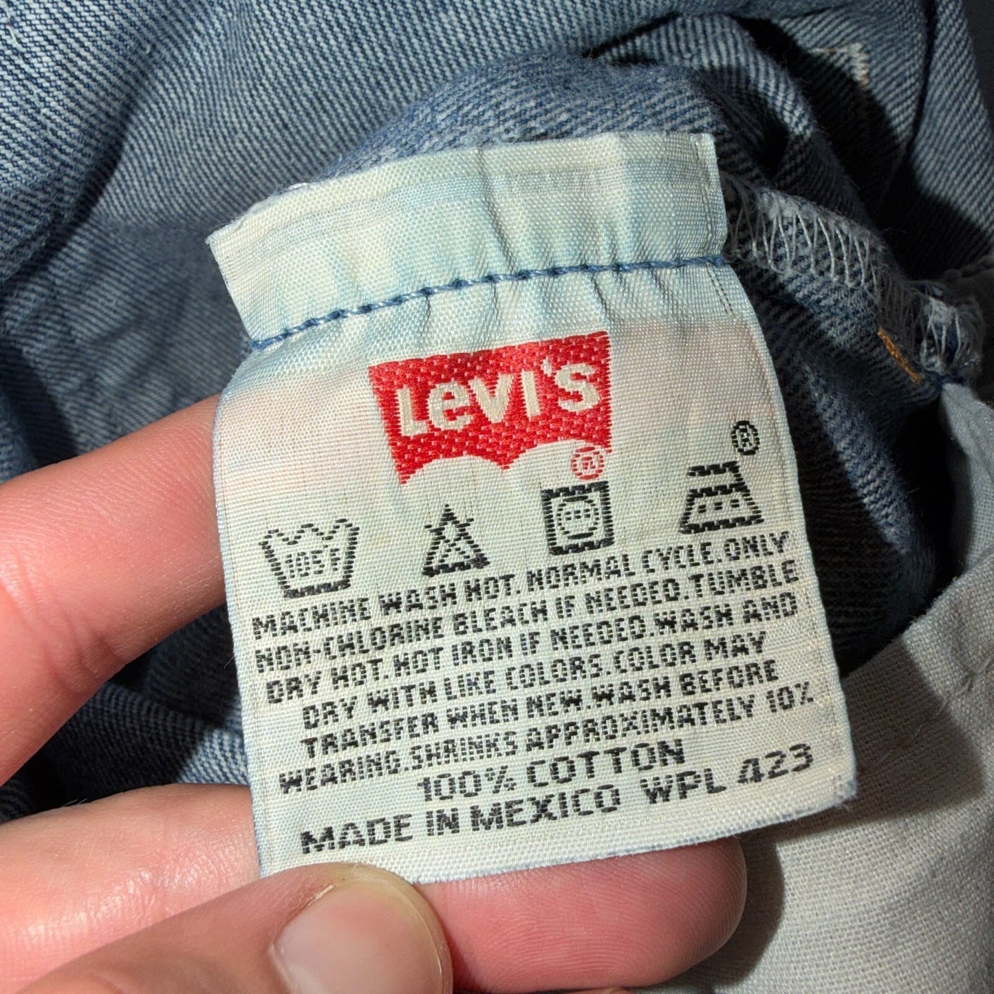 Levis 501 Vintage 90s Y2K XX Straight Leg Jeans Blue Light Wash 36x34 Act 34x30