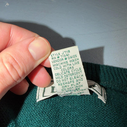 LL Bean Wool V-Neck Sweater Vest Mens Medium 100% Lambswool Knit Lot of 4