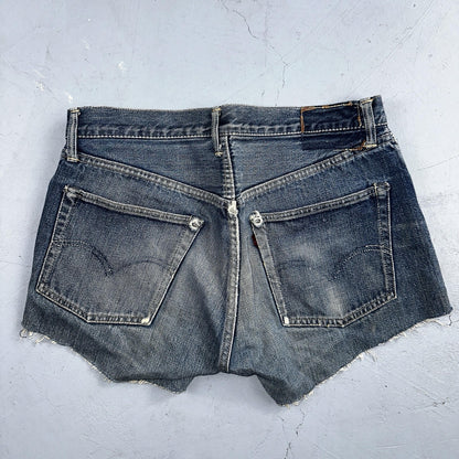 Vintage LEVIS 501XX Jeans Big E 1950s Redline Selvedge USA Jerky 40s Shorts Cut