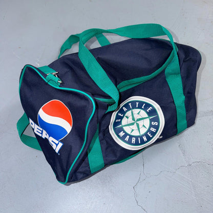 Vintage 90s Pepsi Co Handled Duffel Duffle Bag Carry On Seattle Mariners Promo