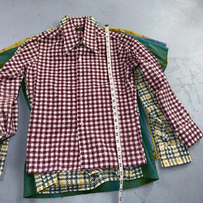 VTG Penneys Boys Button Shirt Size 18 1950s Rockabilly Lot Towncraft 60s Stripes